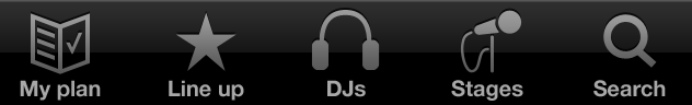 iPhone app icons for dance music festival iPhone app icons for dance music festival